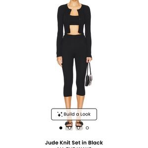 ALL THE WAYS Jude Knit Set in Black